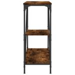 Casa si Gradina - Mobilier - Comode si corpuri - Console - Masuta consola, stejar fumuriu, 88,5x30x75 cm, lemn prelucrat - Infinity.ro