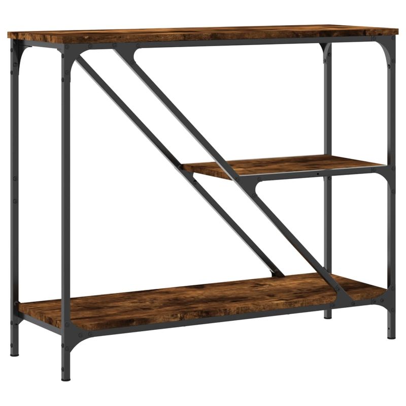 Casa si Gradina - Mobilier - Comode si corpuri - Console - Masuta consola, stejar fumuriu, 88,5x30x75 cm, lemn prelucrat - Infinity.ro