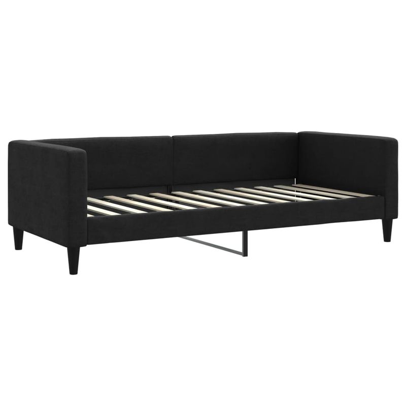 Casa si Gradina - Mobilier - Paturi si accesorii - Paturi - Pat de zi cu extensie, negru, 90x200 cm, textil - Infinity.ro