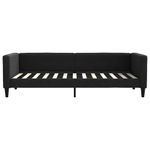 Casa si Gradina - Mobilier - Paturi si accesorii - Paturi - Pat de zi cu extensie, negru, 90x200 cm, textil - Infinity.ro