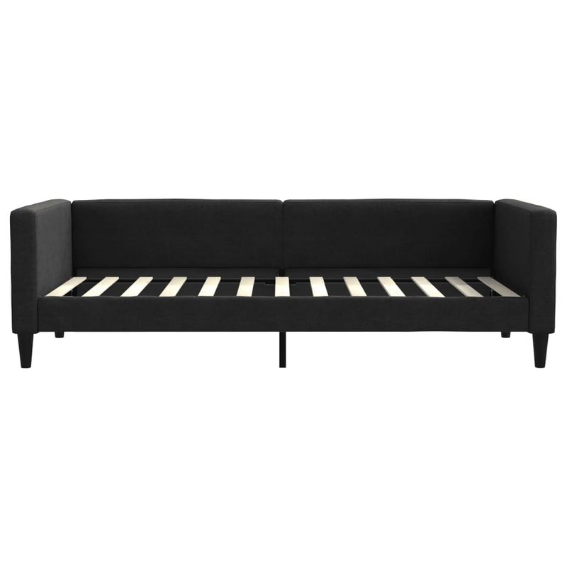 Casa si Gradina - Mobilier - Paturi si accesorii - Paturi - Pat de zi cu extensie, negru, 90x200 cm, textil - Infinity.ro