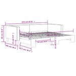 Casa si Gradina - Mobilier - Paturi si accesorii - Paturi - Pat de zi cu extensie, negru, 90x200 cm, textil - Infinity.ro