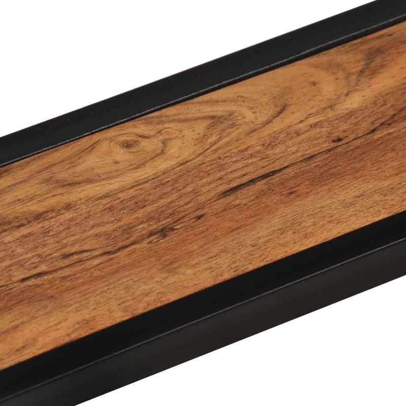 Casa si Gradina - Mobilier - Biblioteci si rafturi - Rafturi - Rafturi de perete 2 buc. 110x17x17 cm lemn masiv acacia si fier - Infinity.ro