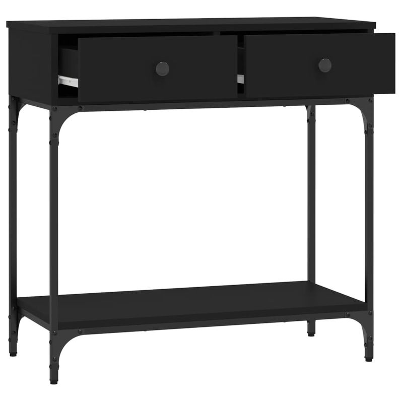 Casa si Gradina - Mobilier - Comode si corpuri - Console - Masa consola, negru, 75x34,5x75 cm, lemn prelucrat - Infinity.ro