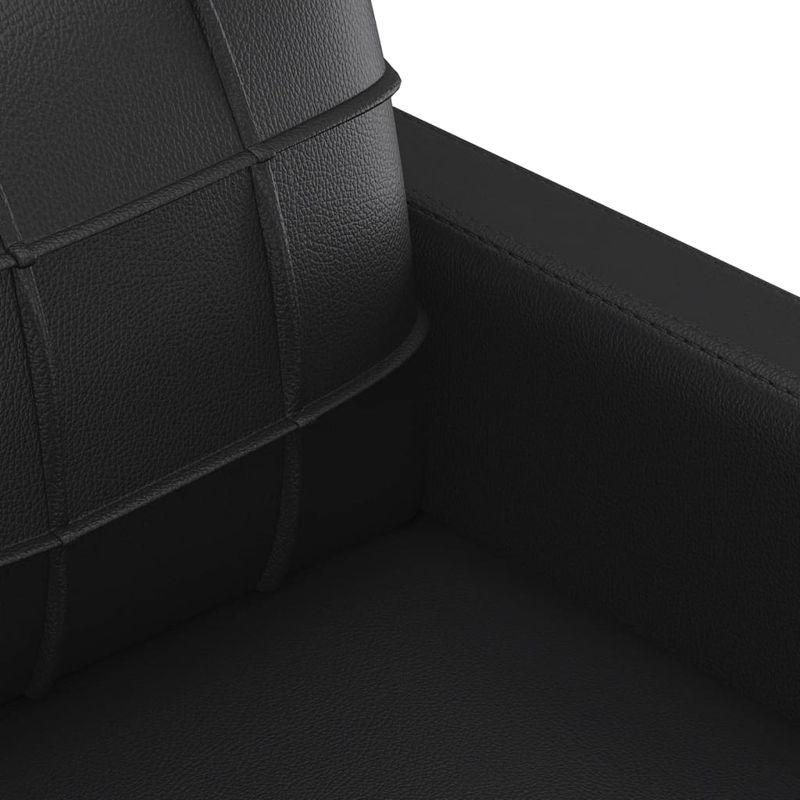 Casa si Gradina - Mobilier - Canapele si coltare - Canapele - Canapea cu 2 locuri, negru, 140 cm, piele ecologica - Infinity.ro