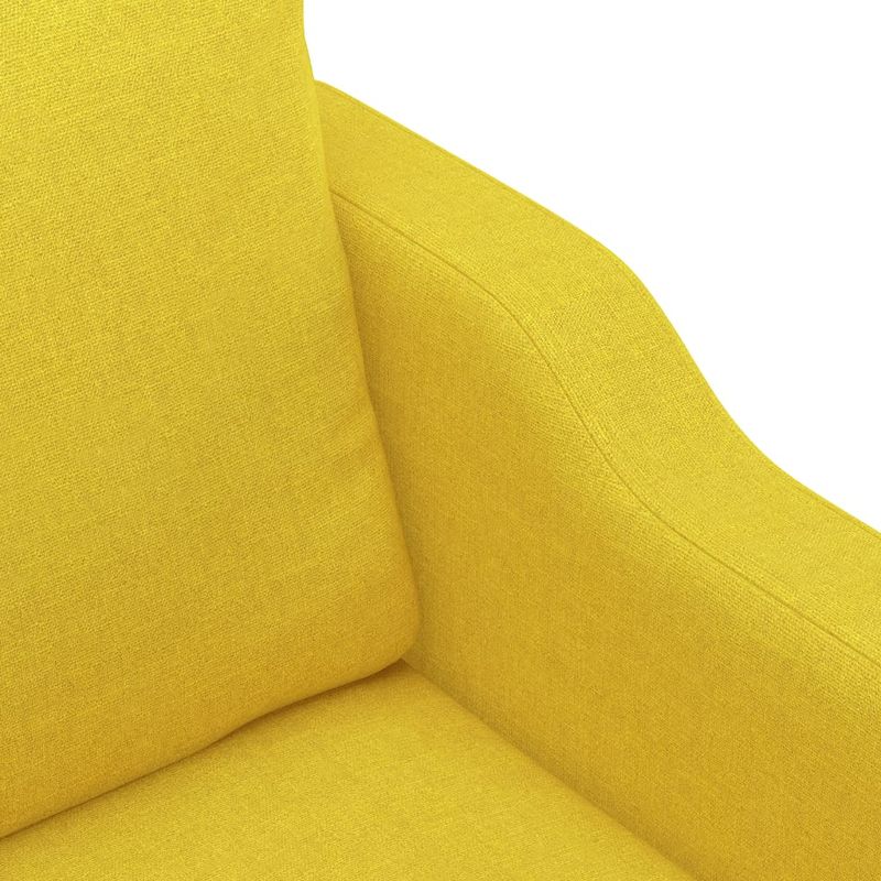 Casa si Gradina - Mobilier - Seturi de mobilier - Seturi living - Set de canapele cu perne, 3 piese, galben deschis, textil - Infinity.ro