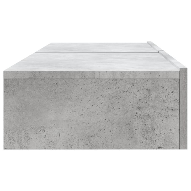 Casa si Gradina - Mobilier - Comode si corpuri - Comode - Comode TV cu lumini LED, 2 buc., gri beton, 60x35x15,5 cm - Infinity.ro