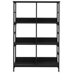 Casa si Gradina - Mobilier - Biblioteci si rafturi - Biblioteci - Biblioteca, negru, 78,5x33x117,5 cm, lemn prelucrat - Infinity.ro