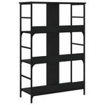 Casa si Gradina - Mobilier - Biblioteci si rafturi - Biblioteci - Biblioteca, negru, 78,5x33x117,5 cm, lemn prelucrat - Infinity.ro