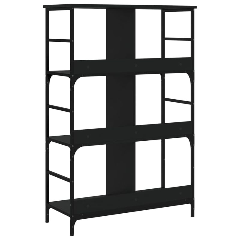 Casa si Gradina - Mobilier - Biblioteci si rafturi - Biblioteci - Biblioteca, negru, 78,5x33x117,5 cm, lemn prelucrat - Infinity.ro