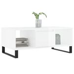 Casa si Gradina - Mobilier - Mese si birouri - Masute de cafea - Masuta de cafea, alb extralucios, 90x50x36,5 cm, lemn compozit - Infinity.ro