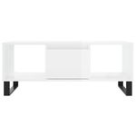 Casa si Gradina - Mobilier - Mese si birouri - Masute de cafea - Masuta de cafea, alb extralucios, 90x50x36,5 cm, lemn compozit - Infinity.ro