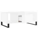 Casa si Gradina - Mobilier - Mese si birouri - Masute de cafea - Masuta de cafea, alb extralucios, 90x50x36,5 cm, lemn compozit - Infinity.ro