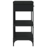 Casa si Gradina - Mobilier - Comode si corpuri - Console - Masa consola cu sertare si rafturi negru lemn prelucrat - Infinity.ro