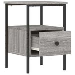 Casa si Gradina - Mobilier - Comode si corpuri - Noptiere - Noptiera, gri sonoma, 34x36x50 cm, lemn compozit - Infinity.ro
