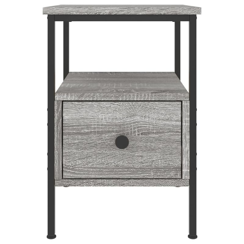 Casa si Gradina - Mobilier - Comode si corpuri - Noptiere - Noptiera, gri sonoma, 34x36x50 cm, lemn compozit - Infinity.ro