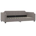 Casa si Gradina - Mobilier - Paturi si accesorii - Paturi - Pat de zi cu extensie si sertare, gri taupe, 80x200 cm, textil - Infinity.ro
