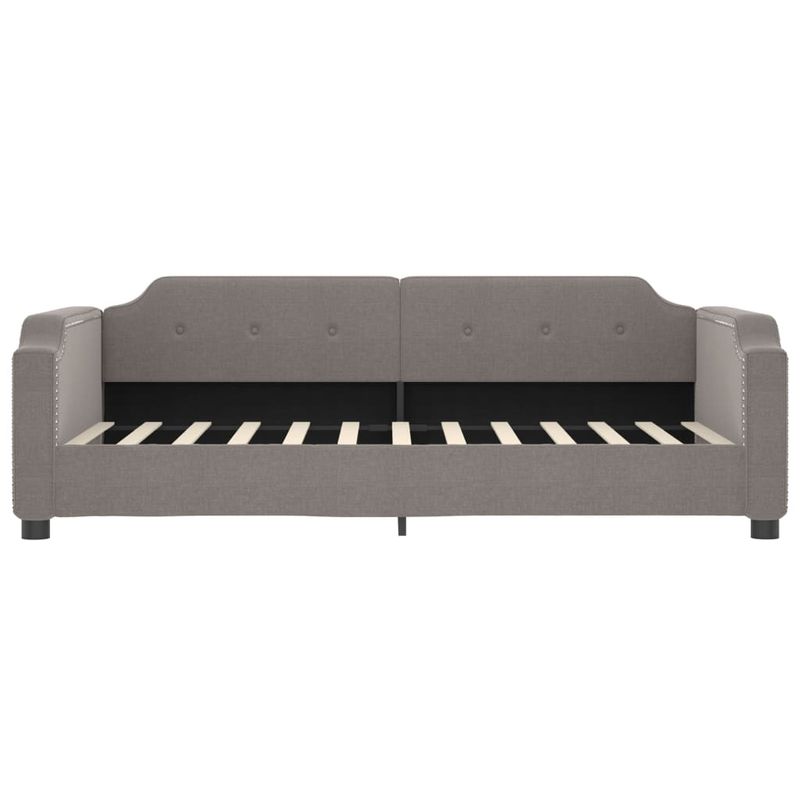 Casa si Gradina - Mobilier - Paturi si accesorii - Paturi - Pat de zi cu extensie si sertare, gri taupe, 80x200 cm, textil - Infinity.ro