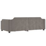 Casa si Gradina - Mobilier - Paturi si accesorii - Paturi - Pat de zi cu extensie si sertare, gri taupe, 80x200 cm, textil - Infinity.ro