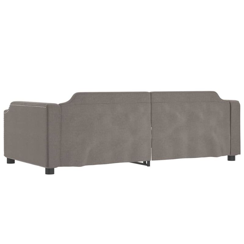 Casa si Gradina - Mobilier - Paturi si accesorii - Paturi - Pat de zi cu extensie si sertare, gri taupe, 80x200 cm, textil - Infinity.ro