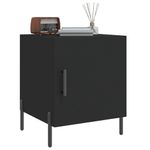 Casa si Gradina - Mobilier - Comode si corpuri - Noptiere - Noptiere, 2 buc., negru, 40x40x50 cm, lemn compozit - Infinity.ro