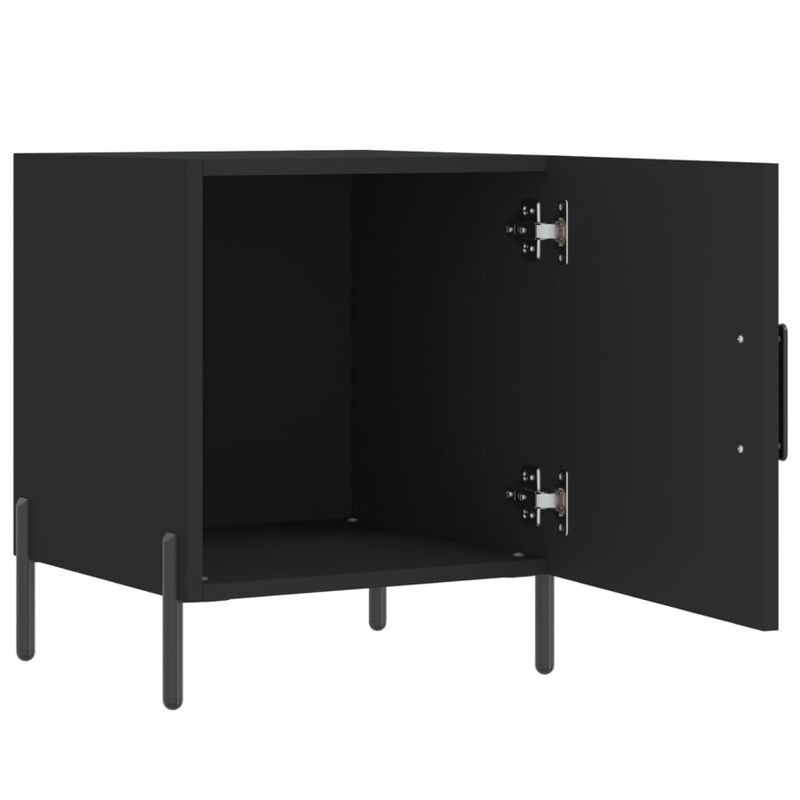 Casa si Gradina - Mobilier - Comode si corpuri - Noptiere - Noptiere, 2 buc., negru, 40x40x50 cm, lemn compozit - Infinity.ro
