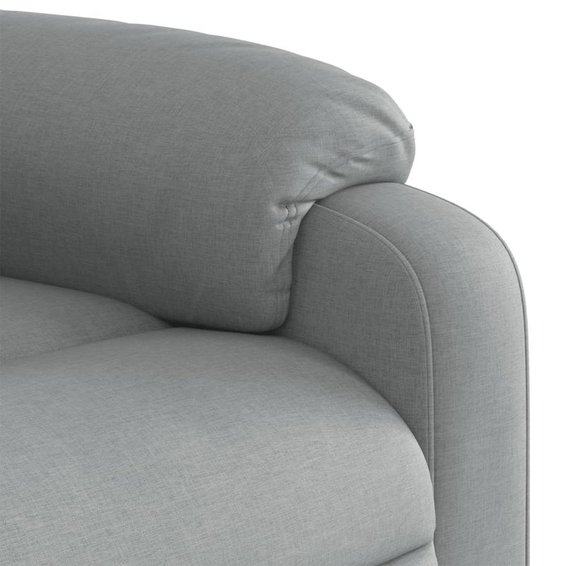 Casa si Gradina - Mobilier - Scaune si fotolii - Fotolii - Fotoliu rabatabil, gri deschis, material textil - Infinity.ro