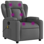 Ingrijire personala si Cosmetice - Sanatate si wellness - Articole wellness - Fotolii de masaj - Fotoliu de masaj rabatabil, gri inchis, material textil - Infinity.ro