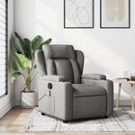 Ingrijire personala si Cosmetice - Sanatate si wellness - Articole wellness - Fotolii de masaj - Fotoliu de masaj rabatabil, gri inchis, material textil - Infinity.ro
