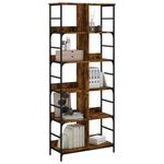 Casa si Gradina - Mobilier - Biblioteci si rafturi - Biblioteci - Biblioteca, stejar fumuriu, 78,5x33x188,5 cm, lemn prelucrat - Infinity.ro