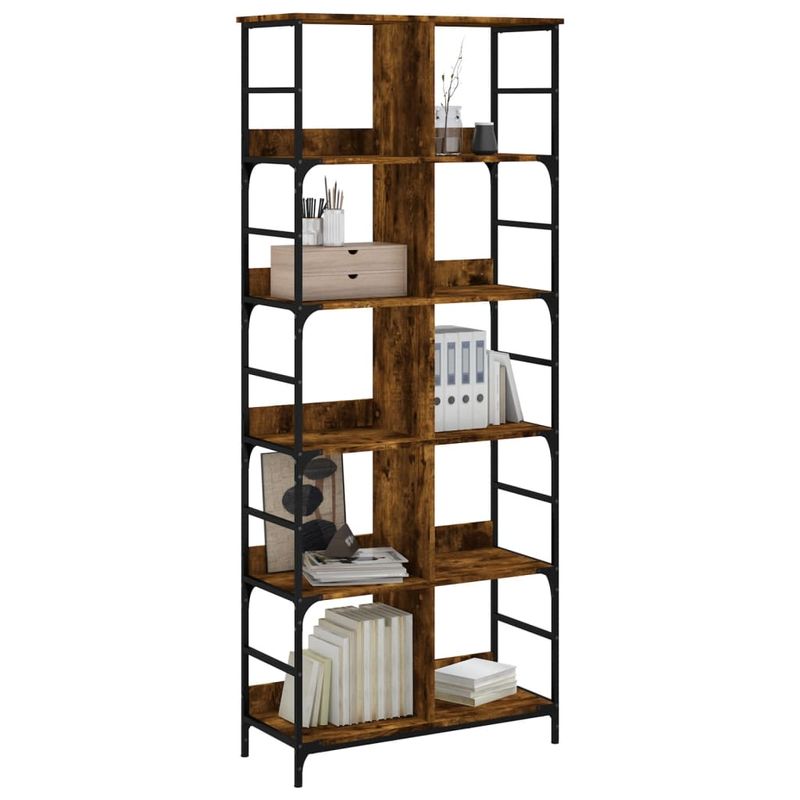 Casa si Gradina - Mobilier - Biblioteci si rafturi - Biblioteci - Biblioteca, stejar fumuriu, 78,5x33x188,5 cm, lemn prelucrat - Infinity.ro