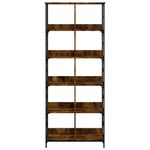 Casa si Gradina - Mobilier - Biblioteci si rafturi - Biblioteci - Biblioteca, stejar fumuriu, 78,5x33x188,5 cm, lemn prelucrat - Infinity.ro