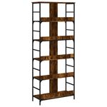 Casa si Gradina - Mobilier - Biblioteci si rafturi - Biblioteci - Biblioteca, stejar fumuriu, 78,5x33x188,5 cm, lemn prelucrat - Infinity.ro