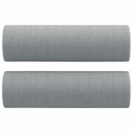 Casa si Gradina - Mobilier - Canapele si coltare - Canapele - Canapea cu 3 locuri cu pernute, gri deschis, 180 cm, textil - Infinity.ro