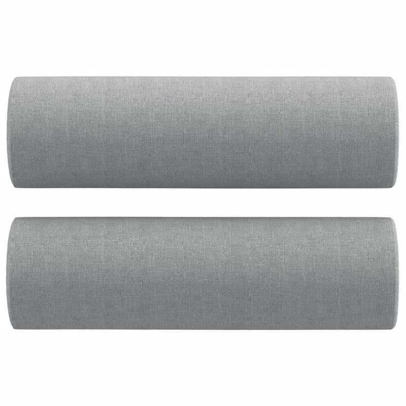 Casa si Gradina - Mobilier - Canapele si coltare - Canapele - Canapea cu 3 locuri cu pernute, gri deschis, 180 cm, textil - Infinity.ro