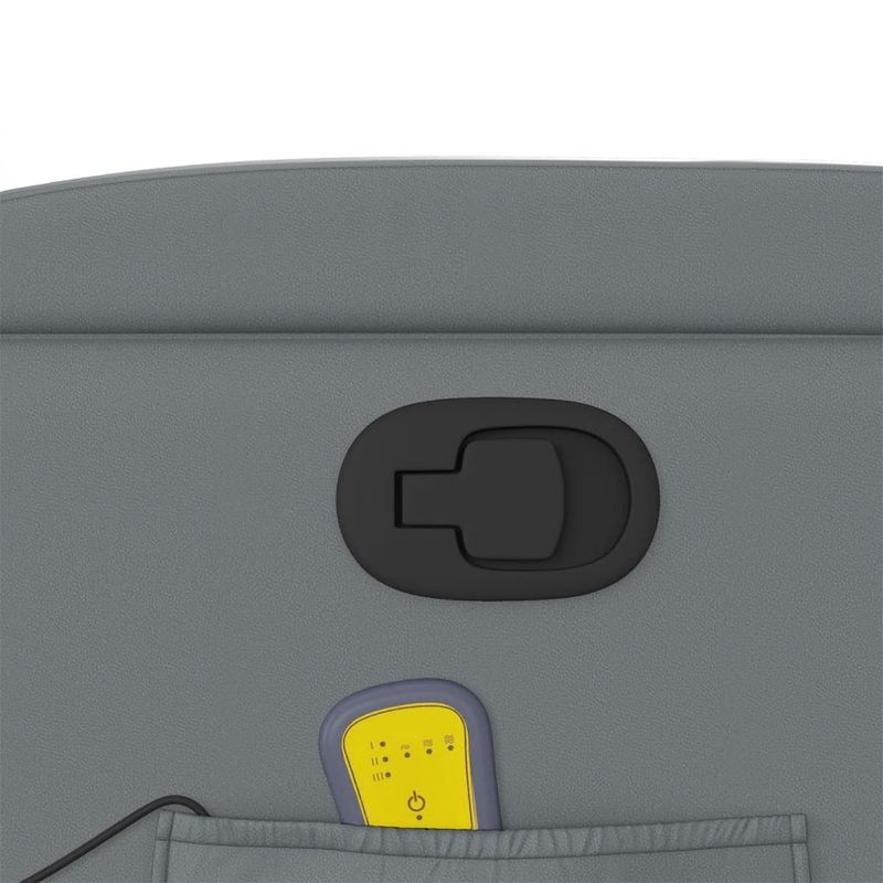 Ingrijire personala si Cosmetice - Sanatate si wellness - Articole wellness - Fotolii de masaj - Fotoliu de masaj rabatabil, gri, piele ecologica - Infinity.ro