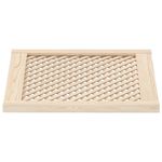 Casa si Gradina - Mobilier - Dulapuri si sifoniere - Dulapuri - Usi de dulap cu zabrele 2 buc. 59,5x61,5 cm, lemn masiv de pin - Infinity.ro