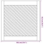 Casa si Gradina - Mobilier - Dulapuri si sifoniere - Dulapuri - Usi de dulap cu zabrele 2 buc. 59,5x61,5 cm, lemn masiv de pin - Infinity.ro