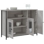 Casa si Gradina - Mobilier - Comode si corpuri - Comode - Servanta, gri sonoma, 100x35x75 cm, lemn compozit - Infinity.ro