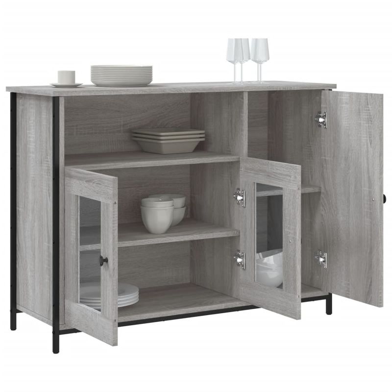 Casa si Gradina - Mobilier - Comode si corpuri - Comode - Servanta, gri sonoma, 100x35x75 cm, lemn compozit - Infinity.ro