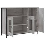 Casa si Gradina - Mobilier - Comode si corpuri - Comode - Servanta, gri sonoma, 100x35x75 cm, lemn compozit - Infinity.ro