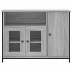 Casa si Gradina - Mobilier - Comode si corpuri - Comode - Servanta, gri sonoma, 100x35x75 cm, lemn compozit - Infinity.ro