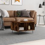 Casa si Gradina - Mobilier - Mese si birouri - Masute de cafea - Masuta de cafea, stejar fumuriu, 60x50x36,5 cm, lemn compozit - Infinity.ro