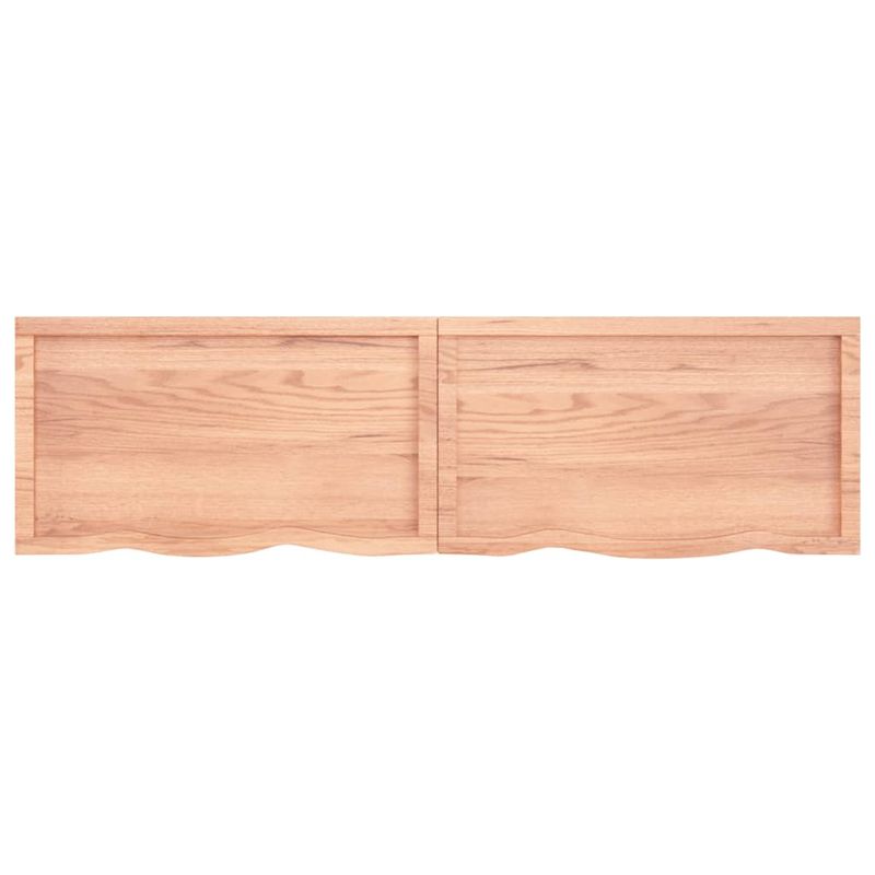 Casa si Gradina - Mobilier - Mobilier baie - Blaturi baie - Blat de baie, maro deschis, 180x50x(2-4) cm, lemn masiv tratat - Infinity.ro