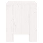 Casa si Gradina - Gradina si terasa - Mobilier exterior - Scaune si sezlonguri gradina - Taburete de gradina, 2 buc., alb, 40x36x45 cm, lemn masiv pin - Infinity.ro