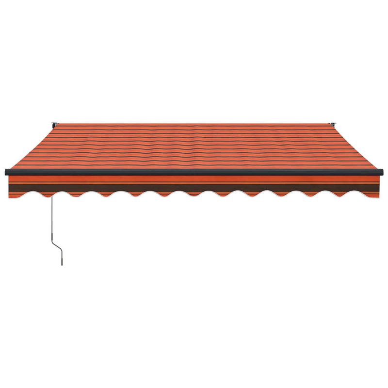 Casa si Gradina - Gradina si terasa - Umbrele si pavilioane - Pavilioane - Copertina retractabila automata, 3,5x2,5 m, portocaliu și maro (cadru antracit) - Infinity.ro