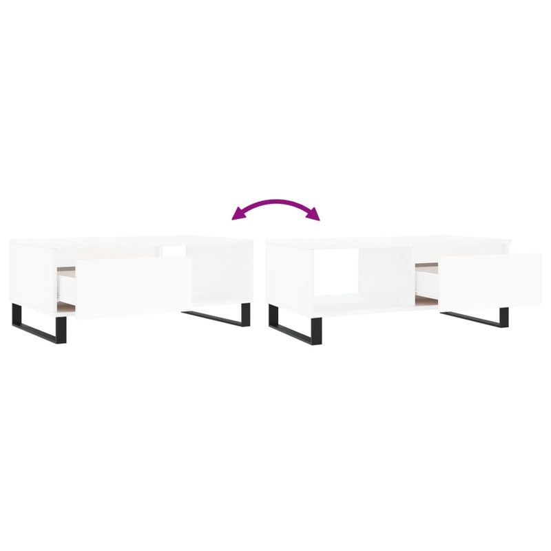 Casa si Gradina - Mobilier - Mese si birouri - Masute de cafea - Masuta de cafea, alb, 90x50x36,5 cm, lemn prelucrat - Infinity.ro