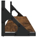 Casa si Gradina - Mobilier - Biblioteci si rafturi - Rafturi - Rafturi de perete, 2 buc., stejar fumuriu, 60x15x15,5 cm - Infinity.ro