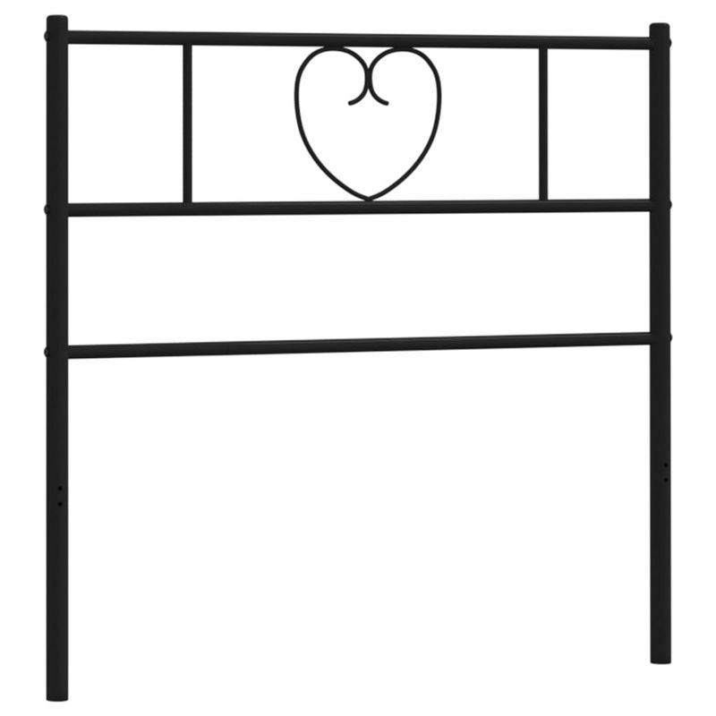 Casa si Gradina - Mobilier - Paturi si accesorii - Accesorii paturi - Tablie de pat metalica, negru, 100 cm - Infinity.ro
