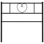 Casa si Gradina - Mobilier - Paturi si accesorii - Accesorii paturi - Tablie de pat metalica, negru, 100 cm - Infinity.ro